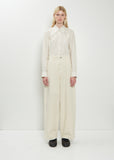 Pointed Collar Cotton Silk Shirt