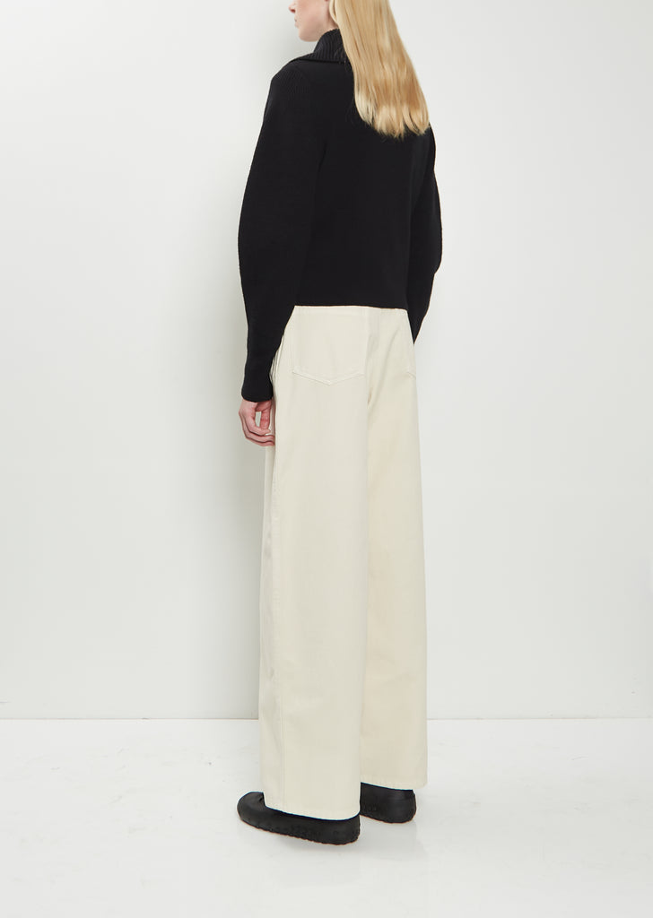 Zipped Wool Sweater