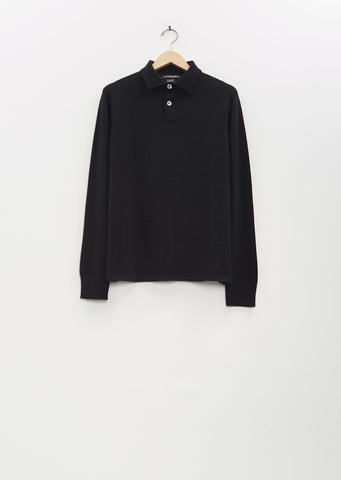 Summer Rugby Cashmere Shirt — Black