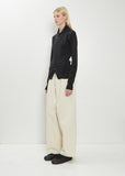 Buttons Fitted Wool Cardigan