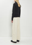 Buttons Fitted Wool Cardigan