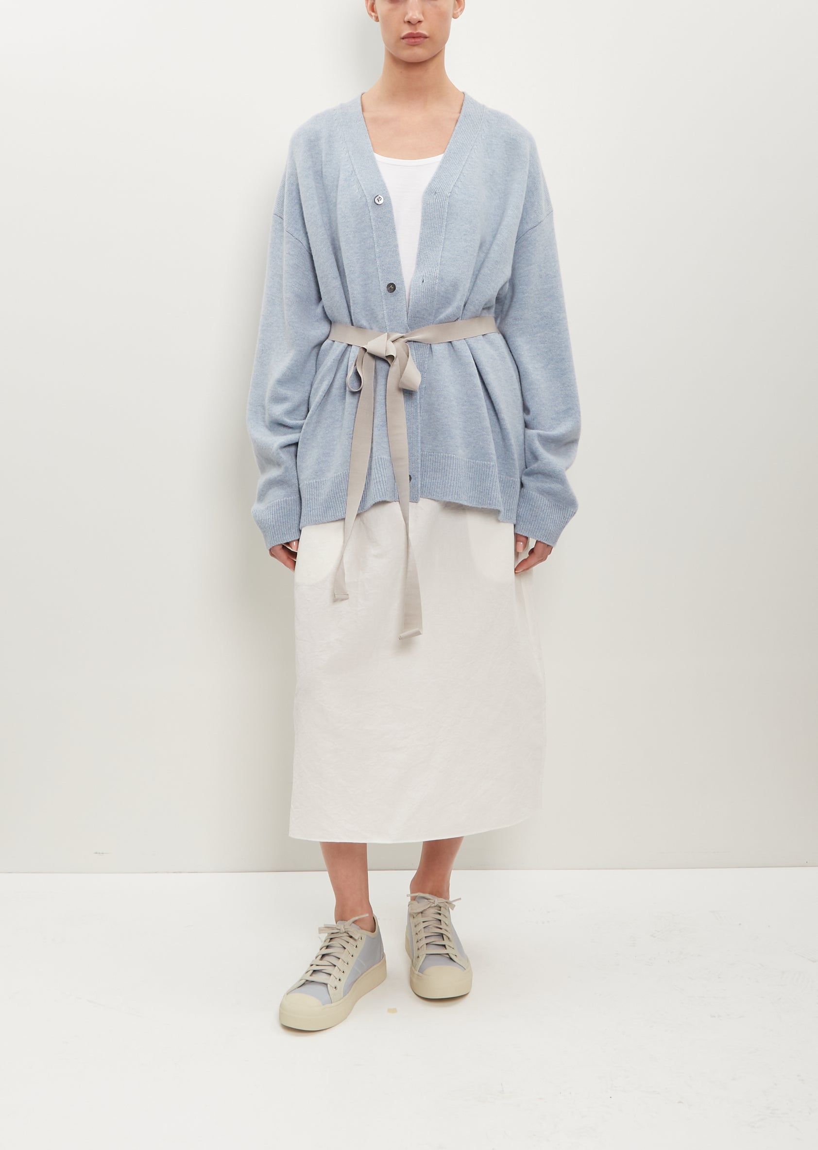 【新品未開封・送料無料】 Mask Wool-Cashmere Cardigan — Arctic Blue – La Garçonne カーディガン