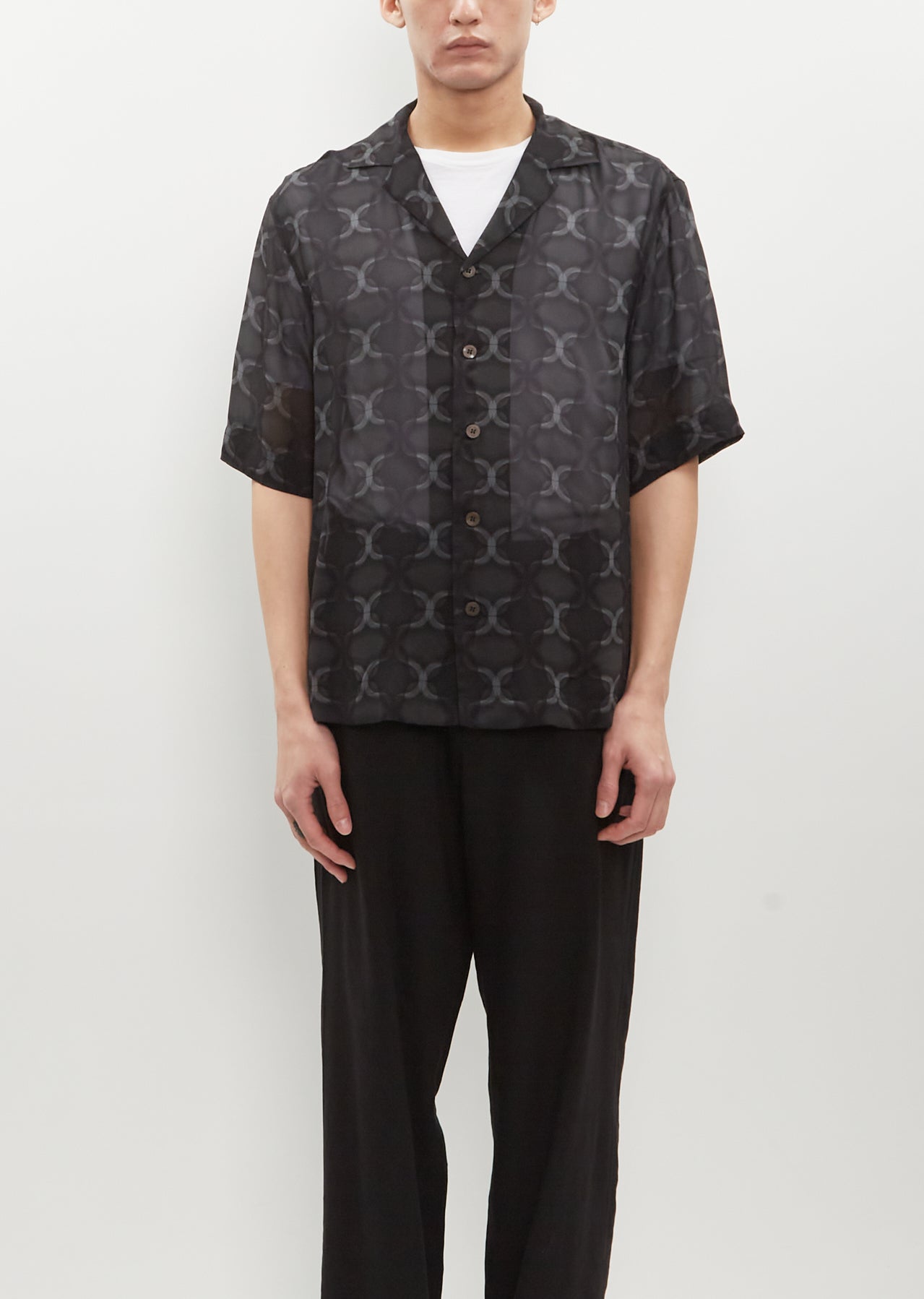 Tシャツ・カットソー Dries Van Noten SHORT SLEEVES CASSIDYE SHIRT Cassi EMB Shirt in Black – SVRN