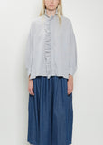 Cotton Ruffle Shirt