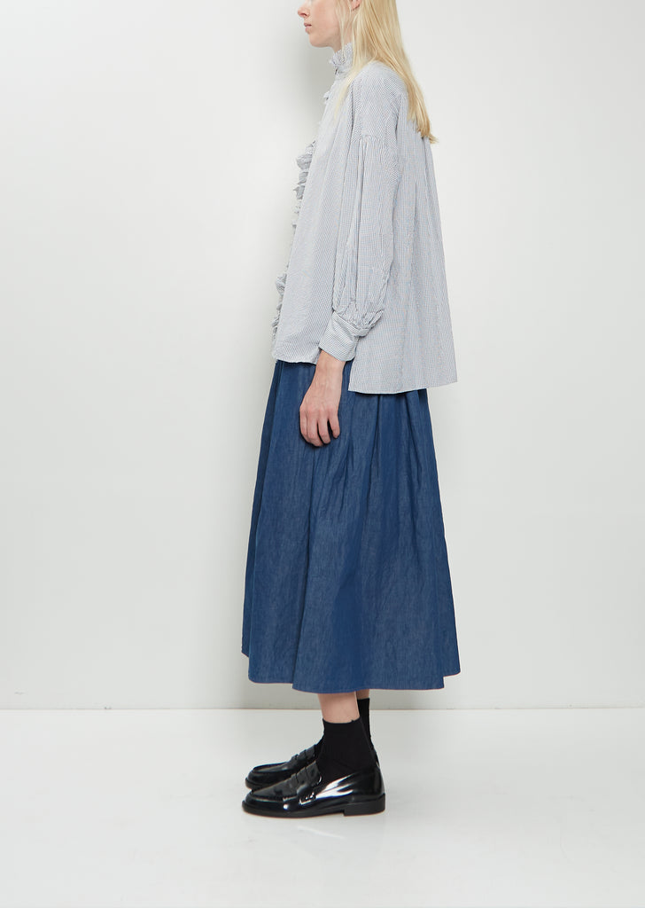 Cotton Ruffle Shirt