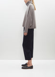 Wool Carrot Pants — Midnight