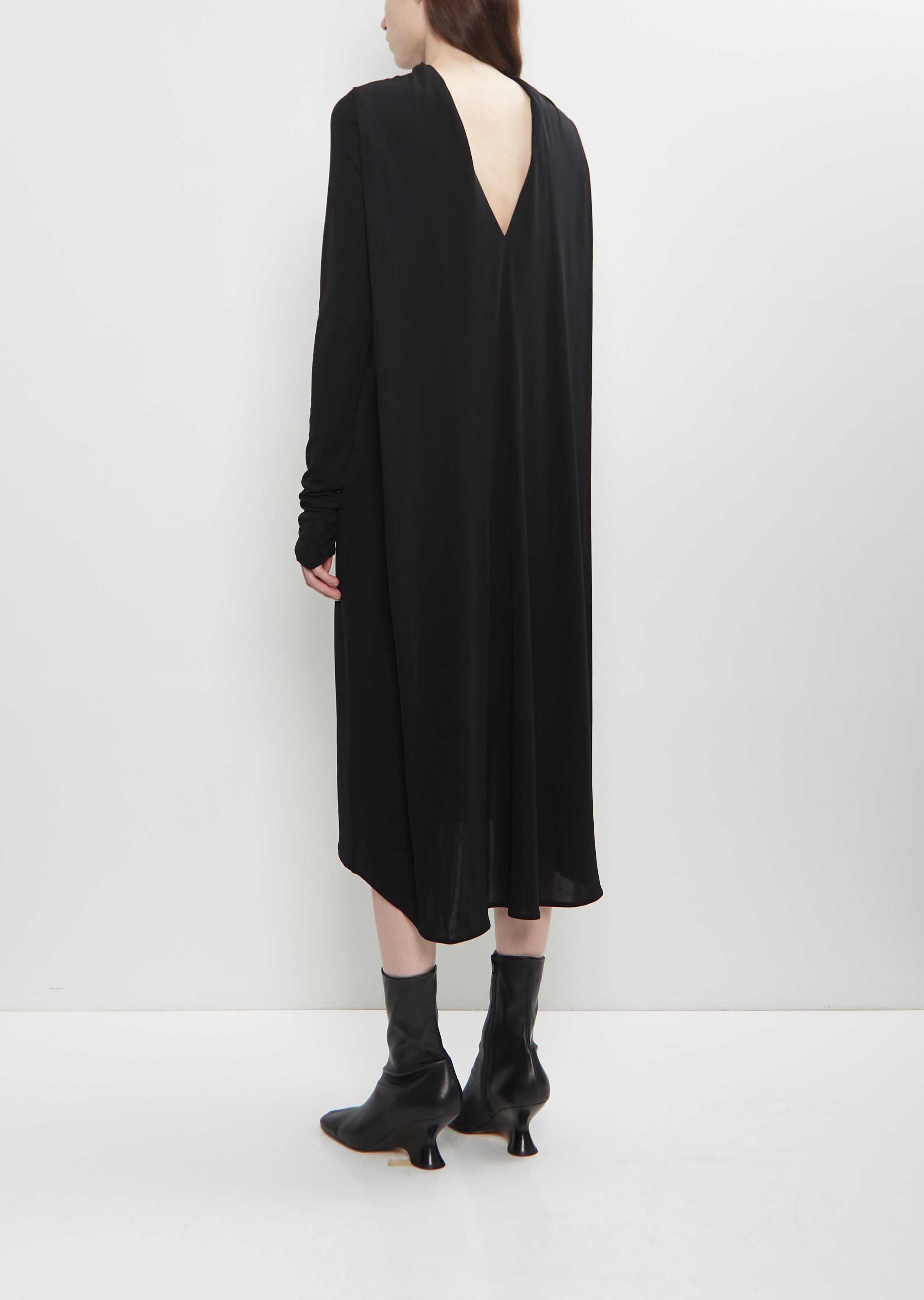 Viscose Jersey Cocoon Cape Dress La Garonne Viscose Jersey Cocoon Cape Dress La Garonne