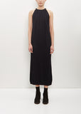 Silk Cashmere Long Drape Dress