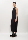 Silk Cashmere Long Drape Dress