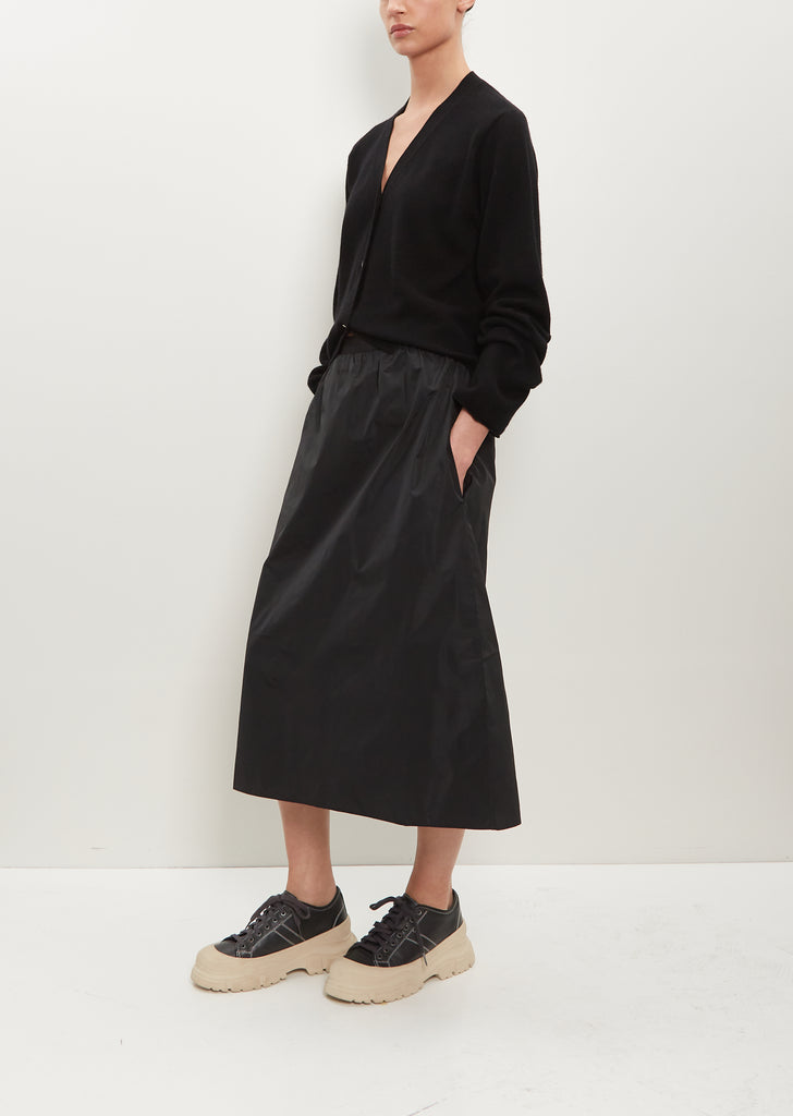 So Pencil Taffeta Skirt — Black