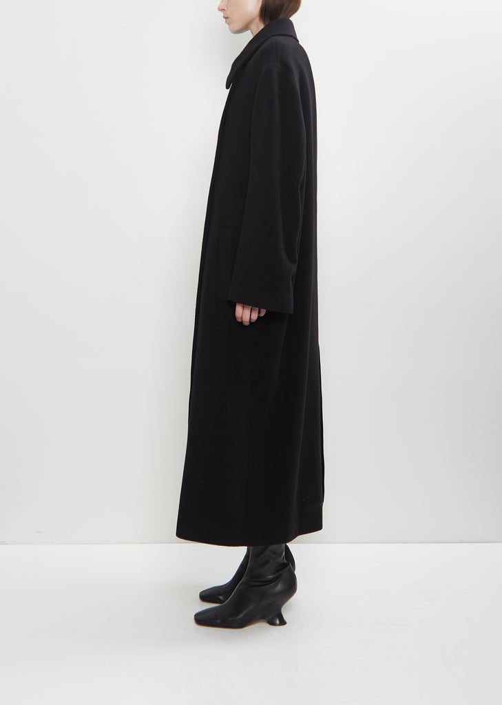 Brushed Wool Blend Shield Coat