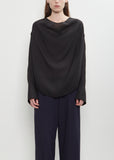 Lyocell Organza Cowl Blouse