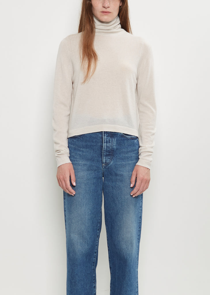 Cou Cou Cashmere Roll Collar — Haze