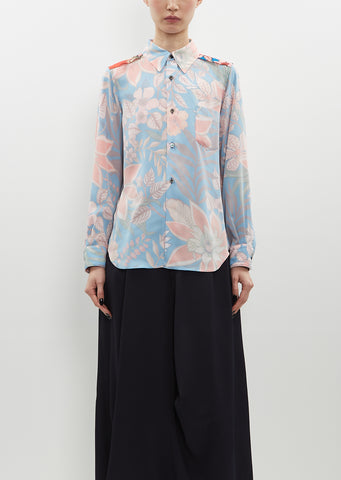 Polyester Floral Blouse