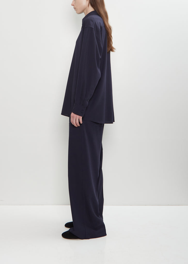 Classic Viscose Wool Fluid Shirt