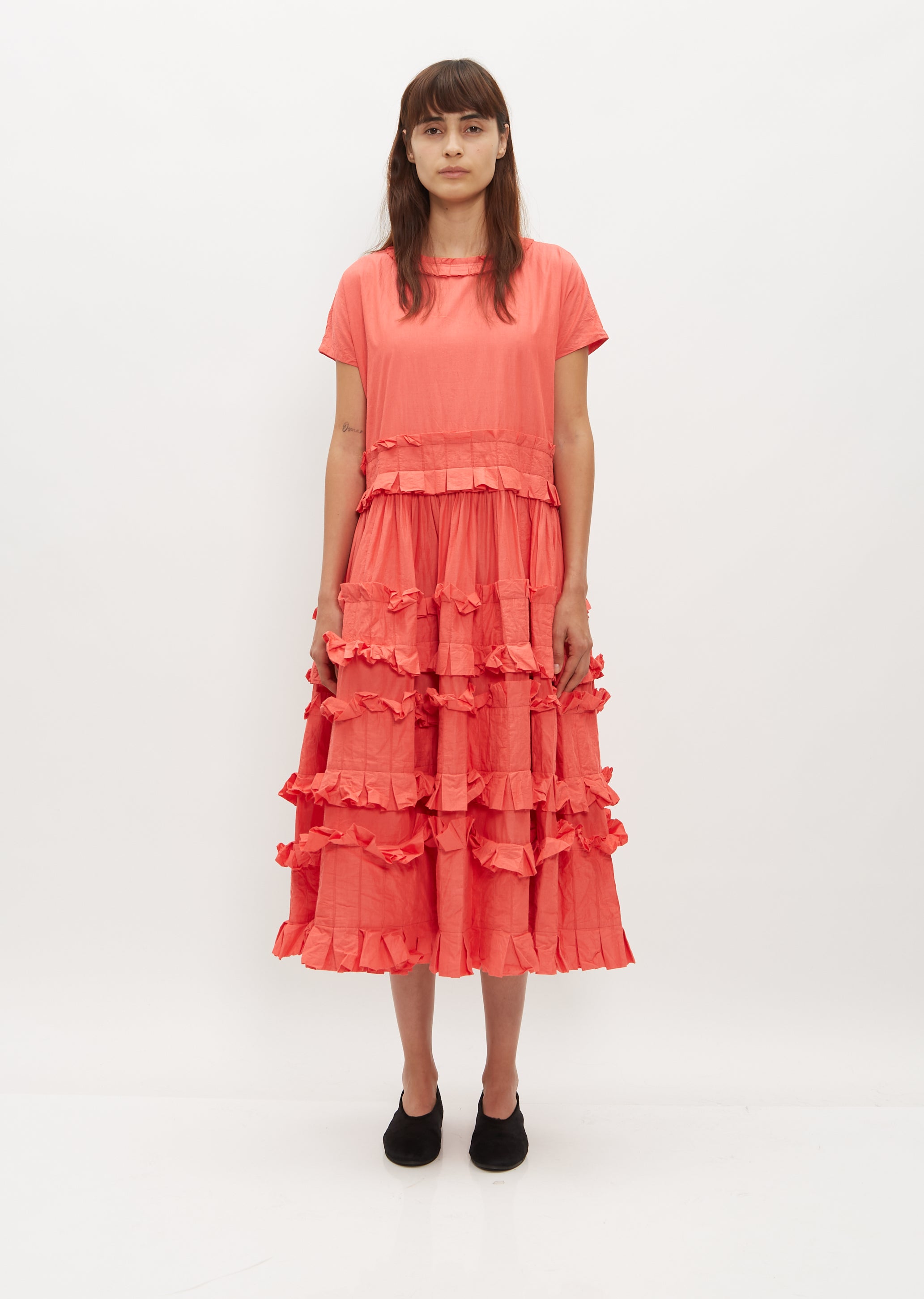 red frilly dress semi formal LaDivine CD383 Long Fitted Formal Slit Evening Gown The Dress Outlet 67inches Invisible back zippers Model 1 is wearing a Large Model 2 is wearing a small Model is 5ft 7 Available from Small Tulle Dress Womens Frilly Dresses