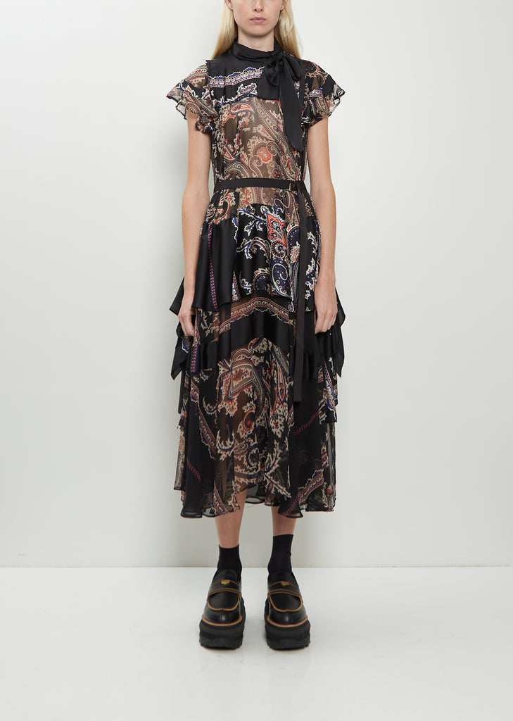 Paisley Print Dress