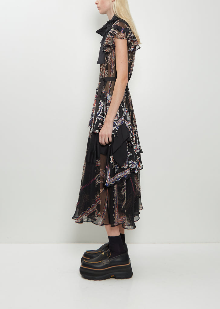 Paisley Print Dress