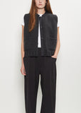 Tricot Wool Cashmere Vest — Dark Grey