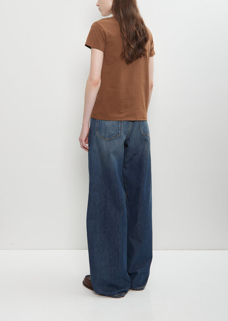 Cotton Mini Boy T — Caramel