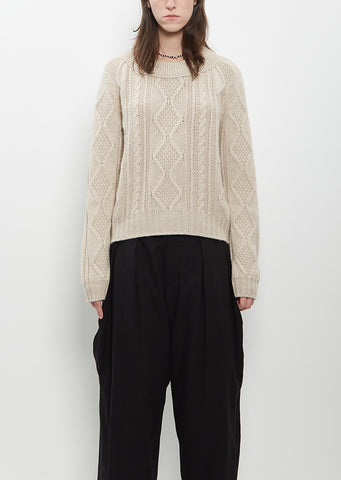 Cashmere Fionn Sweater — Light Brown Natural