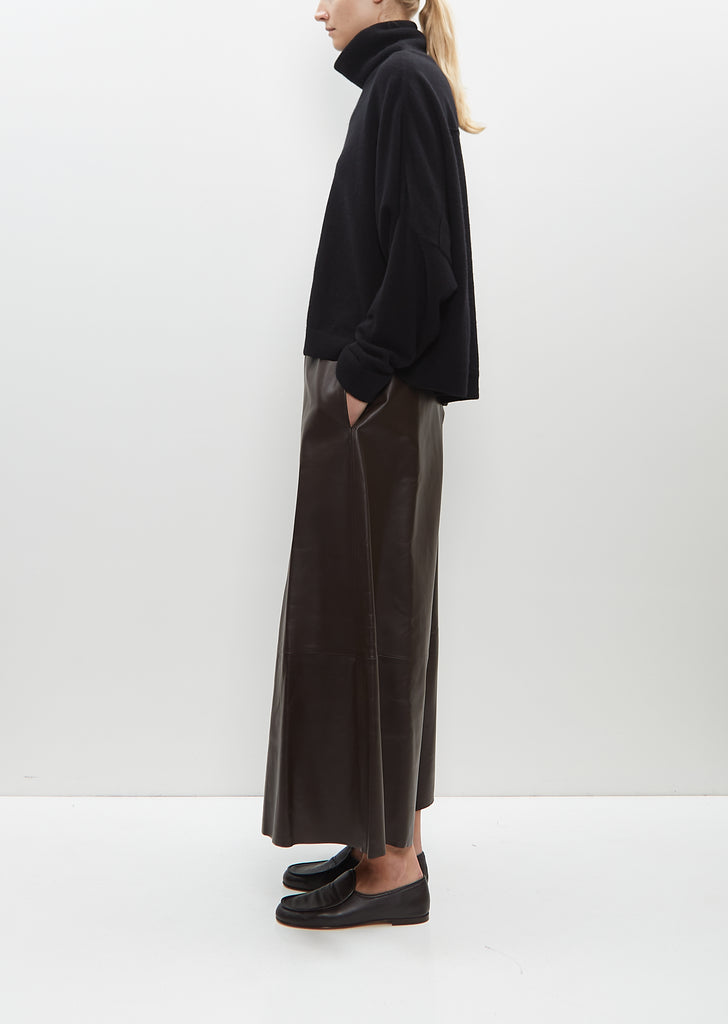 Gaucho Pants — Dark Brown