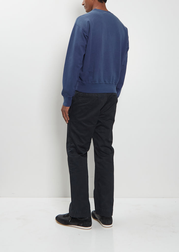 Dyed Pima Cotton Sweatshirt — Light Navy