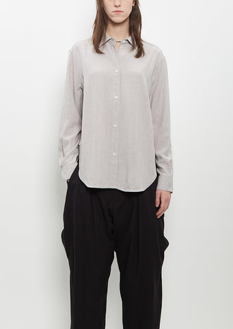 Wool Viscose Relaxed Shirt