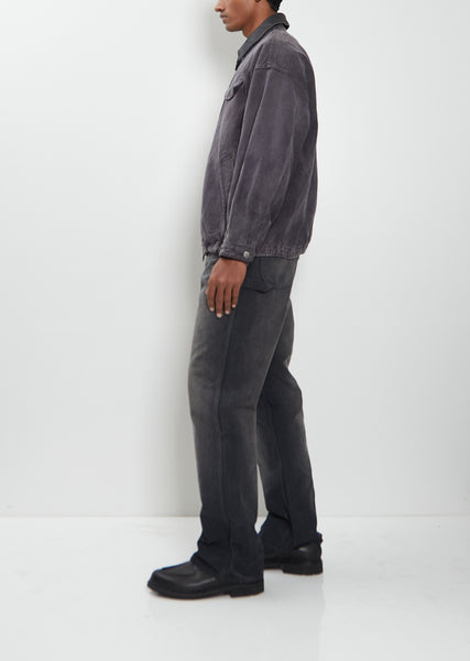 Whip Chord Vintage Zip Jacket — Black – La Garçonne