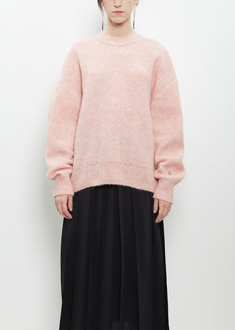 Alpaca Merino Wool Knit Jumper — Rose