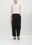 Cotton Linen Vela Pant — Black