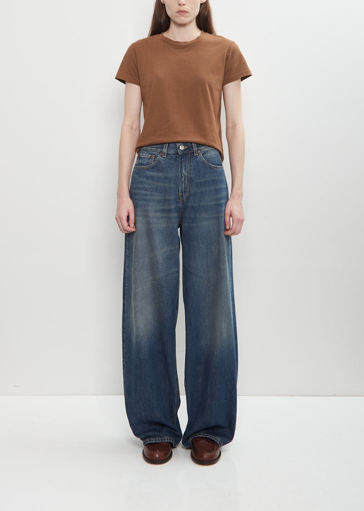 Cotton Denim Roomy Jean