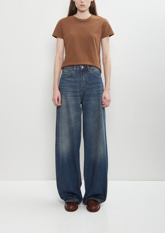 Cotton Denim Roomy Jean