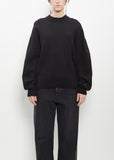 Alpaca Merino Wool Knit Jumper — Black