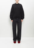 Alpaca Merino Wool Knit Jumper — Black