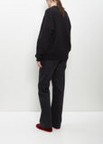 Alpaca Merino Wool Knit Jumper — Black