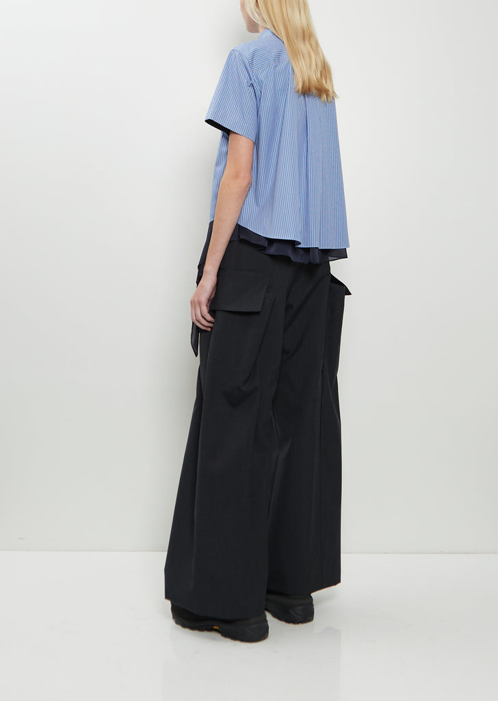 Poplin x Satin Shirt