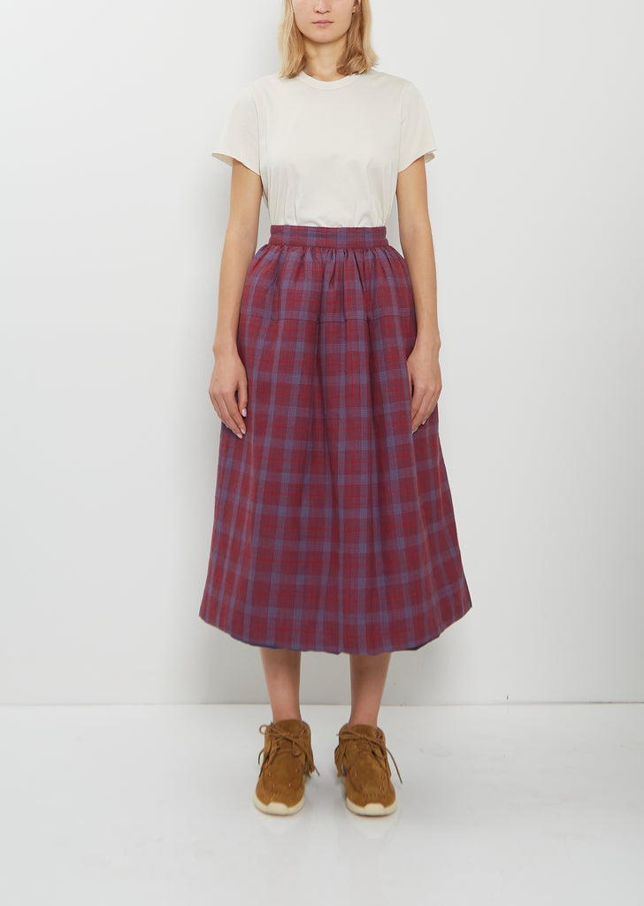 Wool Linen Elevation Down Skirt