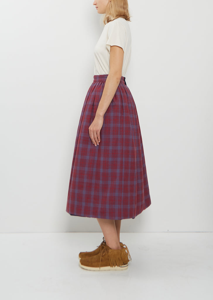 Wool Linen Elevation Down Skirt