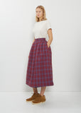 Wool Linen Elevation Down Skirt