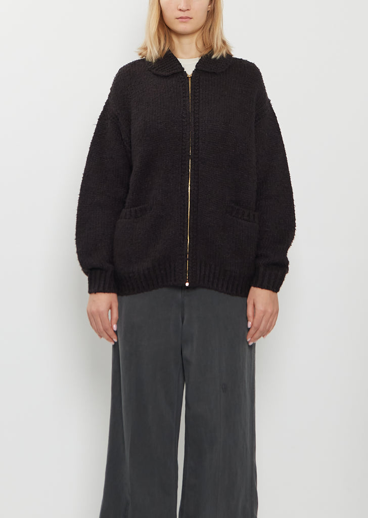 Silk Cowichan Knit Cardigan