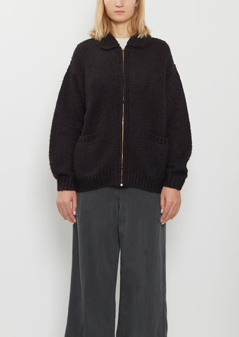 Silk Cowichan Knit Cardigan