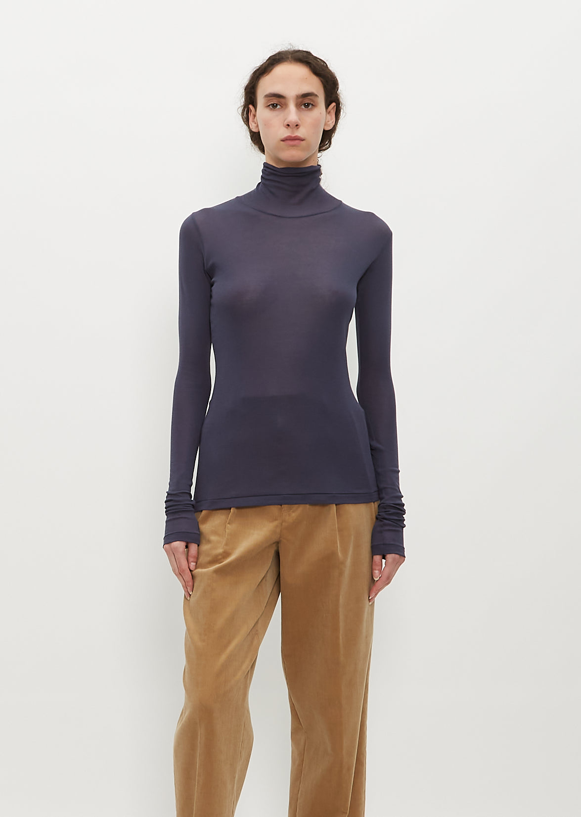 Feather Weight Ribbed Crewneck Pullover Sweater – Tibi Official