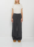 Wool Linen Wide Pants