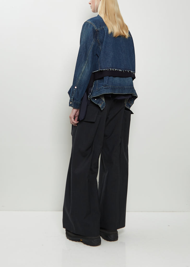 Denim x Wool Melton Jacket