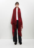 Hand Woven Cashmere Shawl — Bordeaux