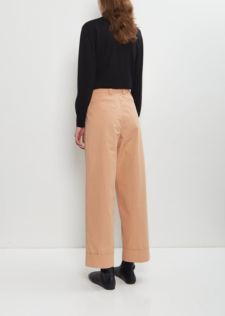 Pakora Bis Washed Cotton Pants — Peach
