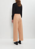Pakora Bis Washed Cotton Pants — Peach