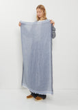 Fiji Archer Cotton Linen Scarf — Heather Denim