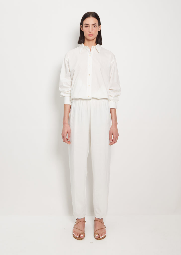 Ripstop Fluid Trousers — White